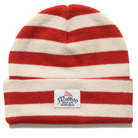 Malbon Golf Smitty Beanie - Red/Tofu