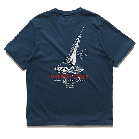 Malbon Golf Vista Keel Tee - Navy