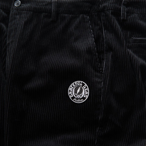 Malbon Golf x Grateful Dead Corduroy Pant - Black