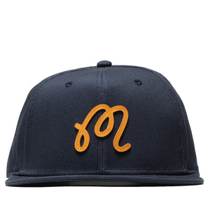 Malbon Golf M Script Snapback - Blueberry
