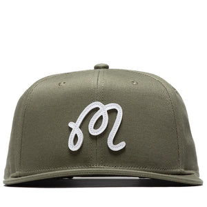 Malbon Golf M Script Snapback - Military Green