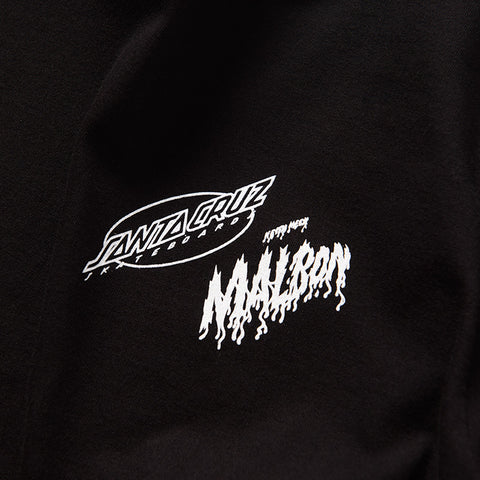 Malbon Golf x Santa Cruz Bermuda Slasher Tee - Black