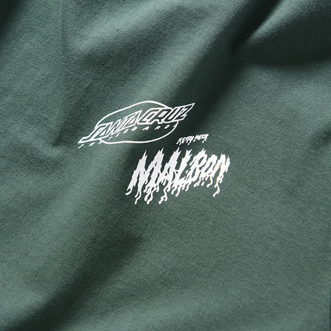 Malbon Golf x Santa Cruz Bermuda Slasher Tee - Green