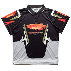Metalwood Studio Arowana Sport Polo - Black