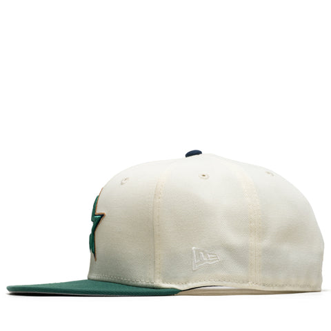 New Era x Politics Houston Astros 59FIFTY Fitted - Chrome/Emerald Green