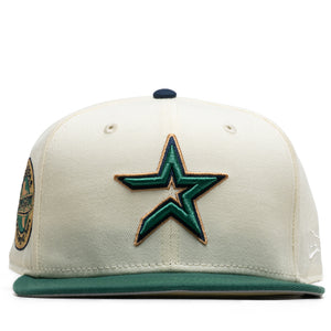 New Era x Politics Houston Astros 59FIFTY Fitted - Chrome/Emerald Green