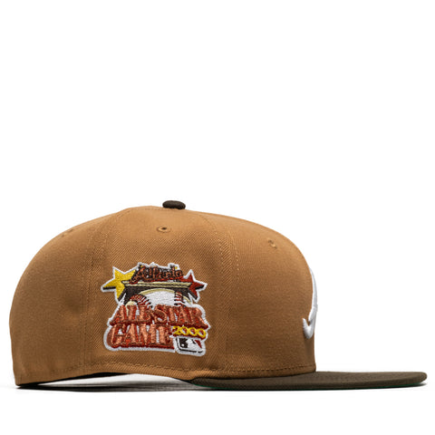 New Era x Politics Atlanta Braves 59FIFTY Fitted - Light Bronze/Walnut