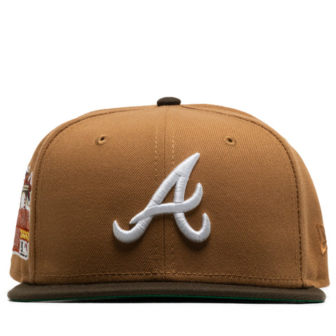 New Era x Politics Atlanta Braves 59FIFTY Fitted - Light Bronze/Walnut