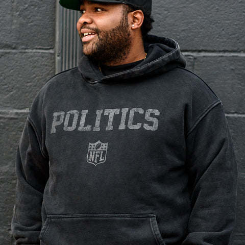 NFL Origins x Politics Wash Hoodie - Onyx