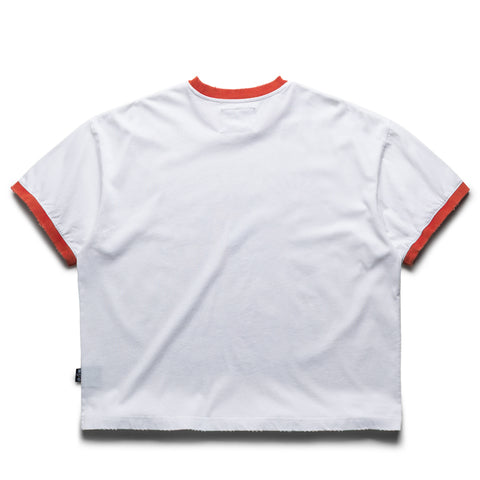 Nothing Grows Overnight Sky Horse Ringer Tee - White/Red