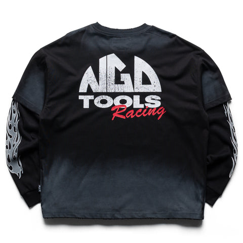 Nothing Grows Overnight Tools Thermal Layer L/S Tee - Black
