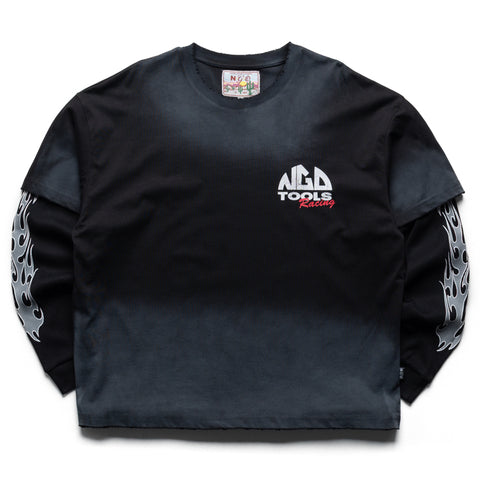 Nothing Grows Overnight Tools Thermal Layer L/S Tee - Black