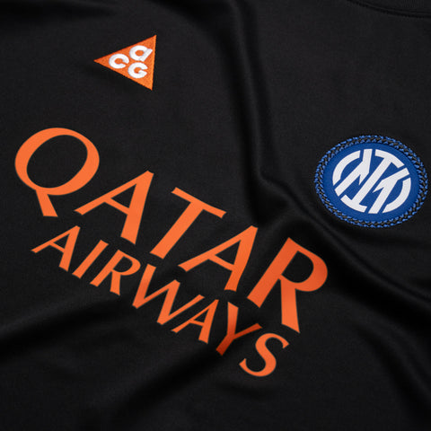 Nike ACG Inter Milan Academy Pro Dri-FIT Pre-Match Tee - Black/Safety Orange