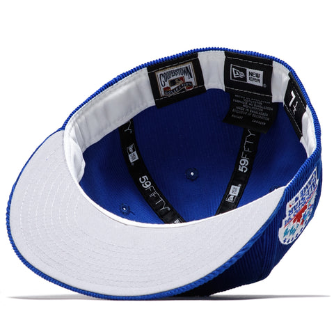 Toronto Blue Jays New Era Custom Corduroy Brim Cream 59FIFTY Fitted Hat, 7 7/8 / Cream