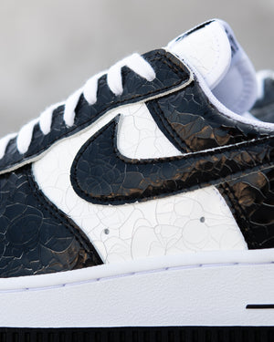 Nike Air Force 1 'Cracked Leather' - Black/White