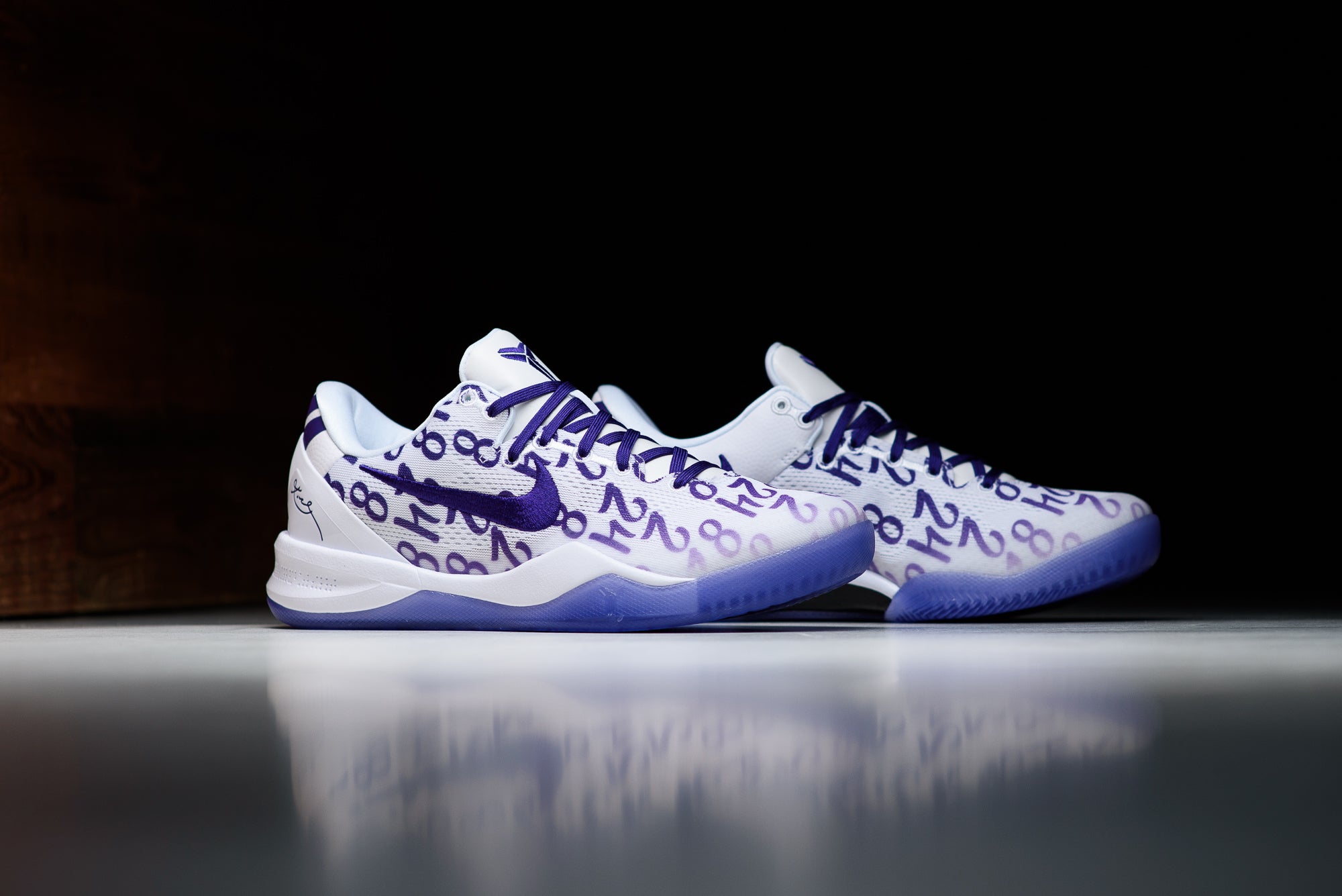 Kobe white and purple clearance