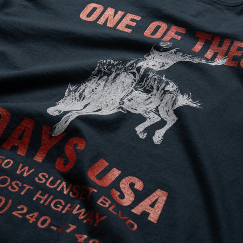 One Of These Days Break On Through L/S Tee - Black