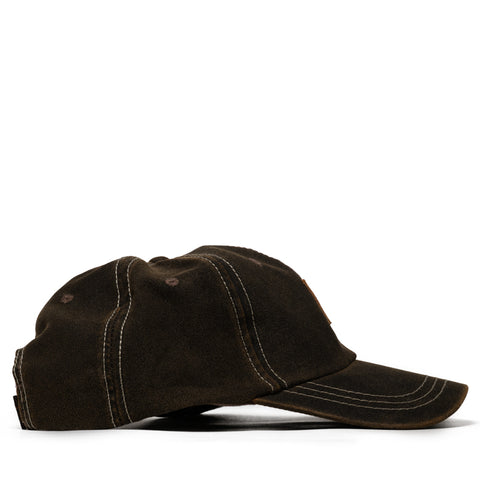 One Of These Days Running Horse Leather Patch Hat - Brown