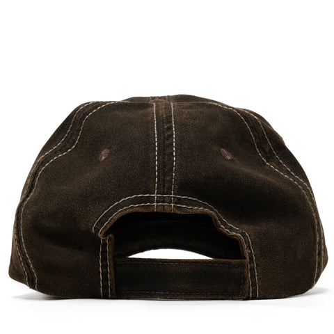 One Of These Days Running Horse Leather Patch Hat - Brown