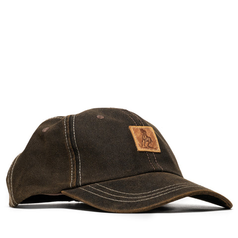 One Of These Days Running Horse Leather Patch Hat - Brown