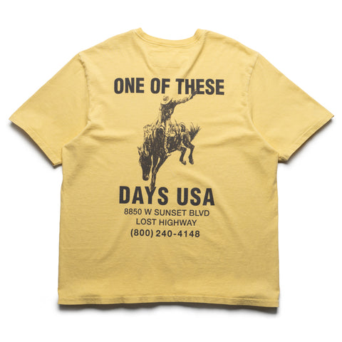 One Of These Days Break On Through Tee - Summer Yellow