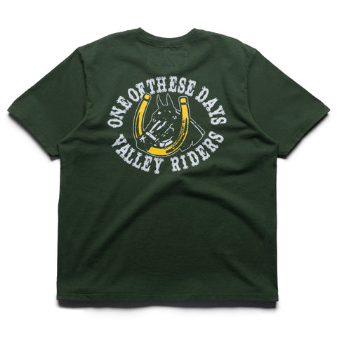 One Of These Days Valley Riders Tee - Sun Faded Washed Forest Green