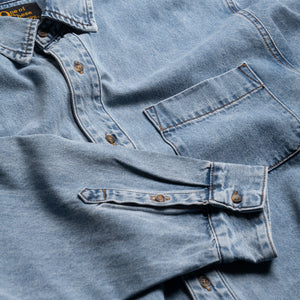 One Of These Days Denim Button Down Shirt - Indigo