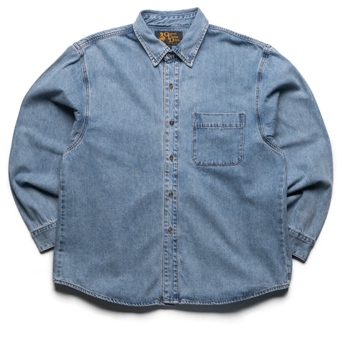 One Of These Days Indigo Denim Button Down Shirt - Indigo