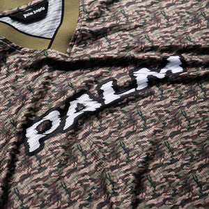 Palm Angels Camo Allover Palm Sport Tee - Brown