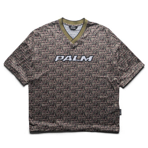 Palm Angels Camo Allover Palm Sport Tee - Brown
