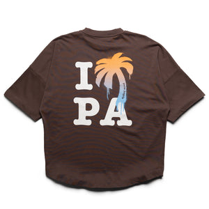 Palm Angels I Love PA Over Tee - Brown