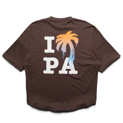Palm Angels I Love PA Over Tee - Brown