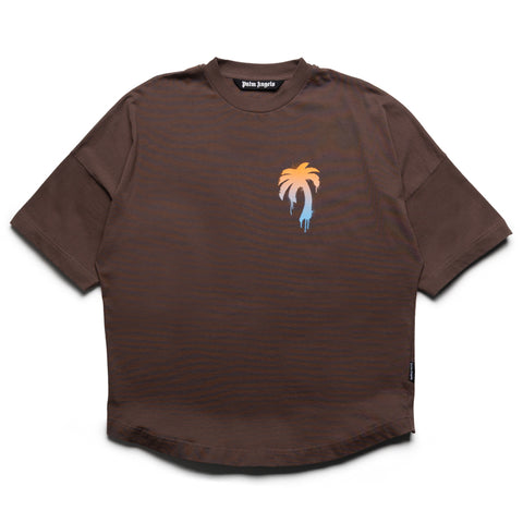 Palm Angels I Love PA Over Tee - Brown