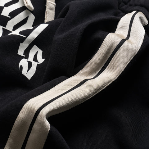 Palm Angels Curved Logo Track Sweatshorts - Black
