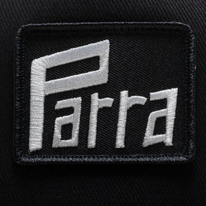 Parra Measuring Tape Logo 5 Panel Hat - Black