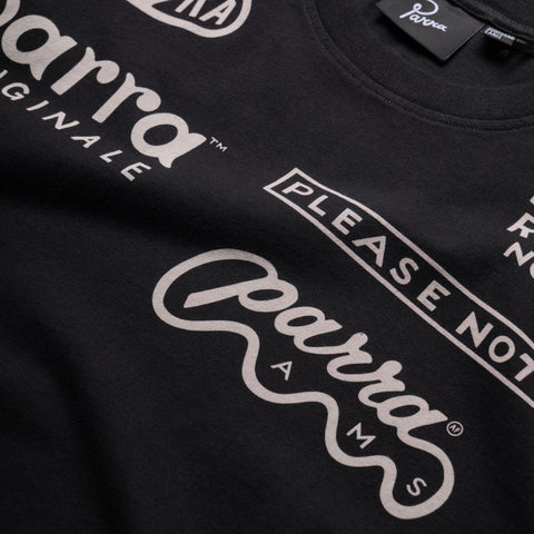 Parra Media Training Tee - Black