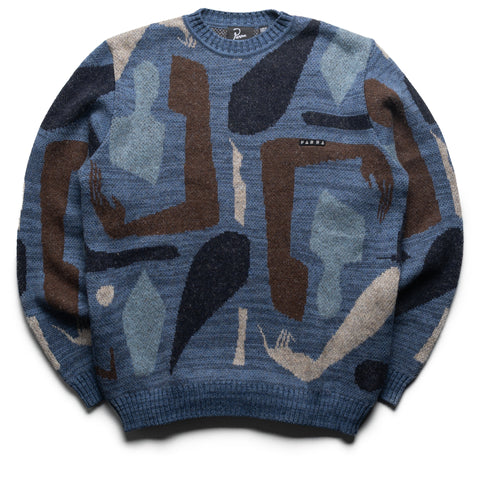 Parra Detached Knitting Pullover - Blue