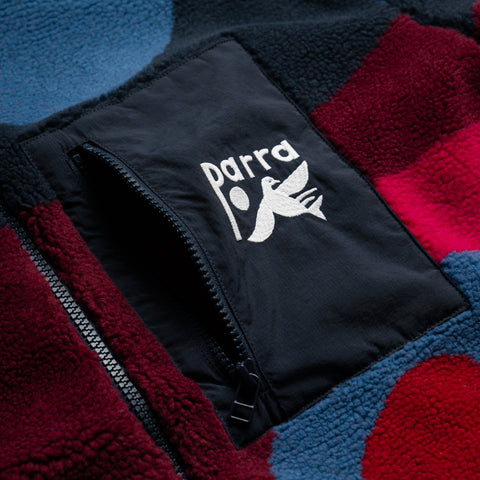 Parra Full FTP Booster Polar Fleece Jacket - Red