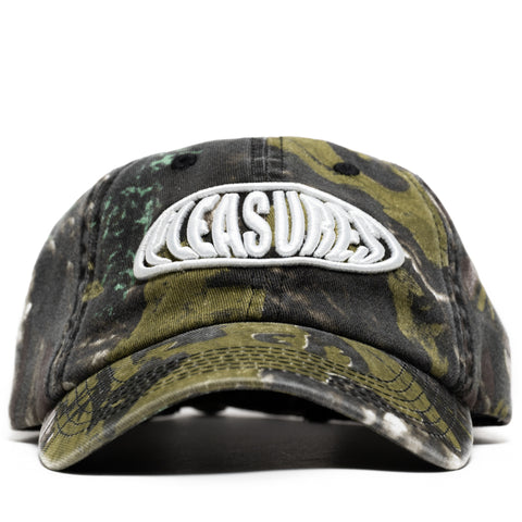 Pleasures Bubble Logo Polo Cap - Camo