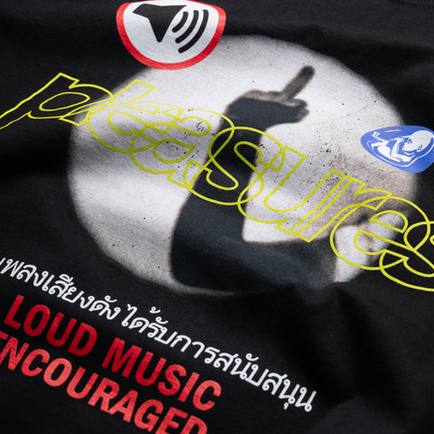 Pleasures Loud Music Tee - Black