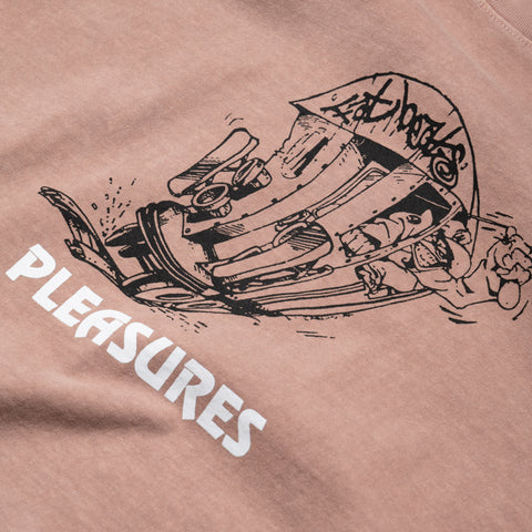 Pleasures 9th Street Tee - Rose Quartz