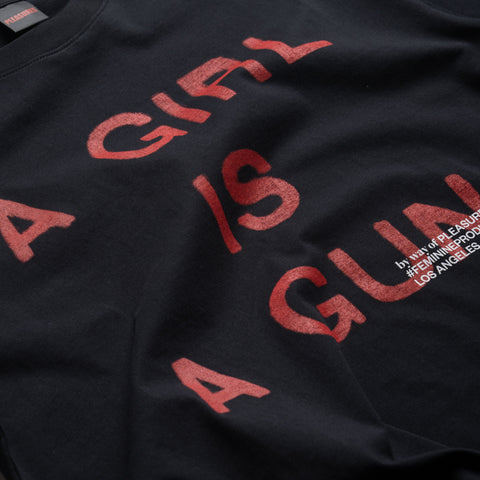 Pleasures Girl Is A Gun Tee - Black