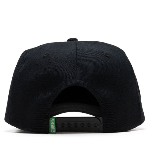 Pleasures Sponsor 5 Panel Snapback - Black