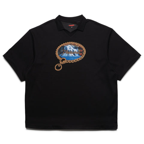 Pleasures Submission Boxy Polo - Black