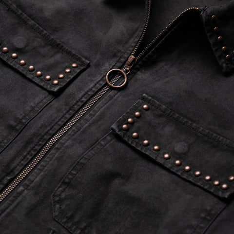 Pleasures Cowhide Work Jacket - Black