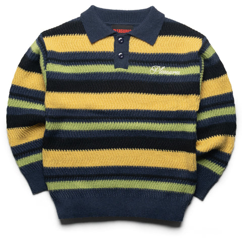 Pleasures Cooper Polo Sweater - Yellow