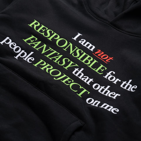 Pleasures Responsible Hoodie - Black