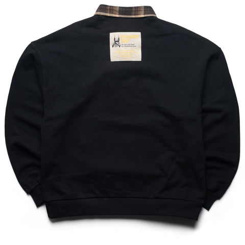 Pleasures Town Polo Sweatshirt - Black