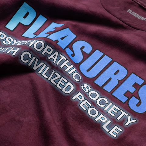 Pleasures Civilized Tee - Purple Dye
