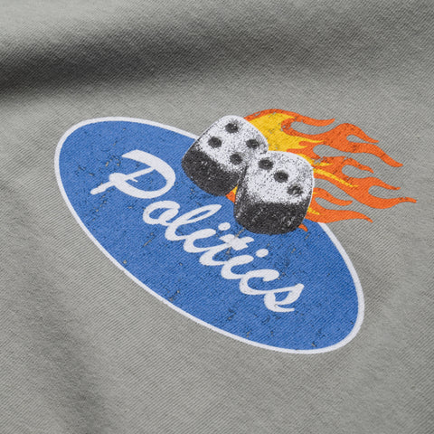 Politics Flame Tee - Sage